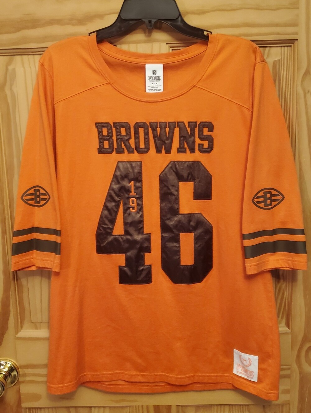 Victoria's Secret PINK Cleveland Browns Shirt Top Medium Rare NFL Vintage